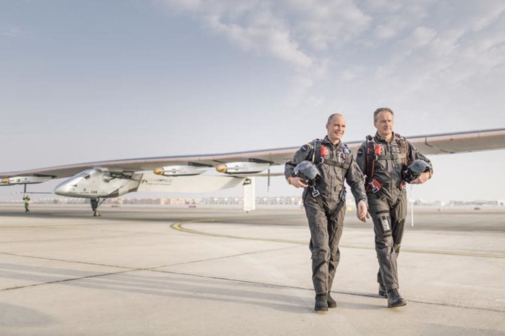 Bertrand Piccard and André Borschberg (c) Solar Impulse Foundation